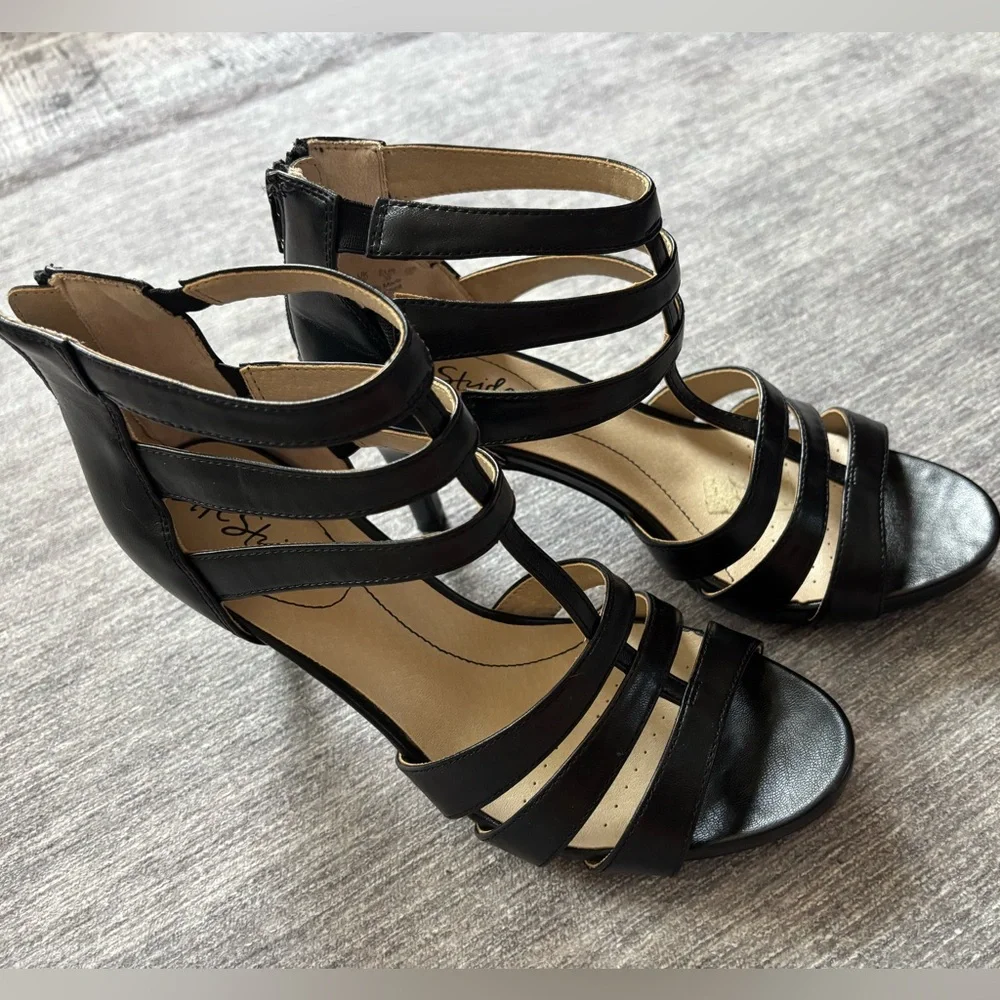 Life Stride Elegant Black Heels Size 8M - Picture 2 of 7